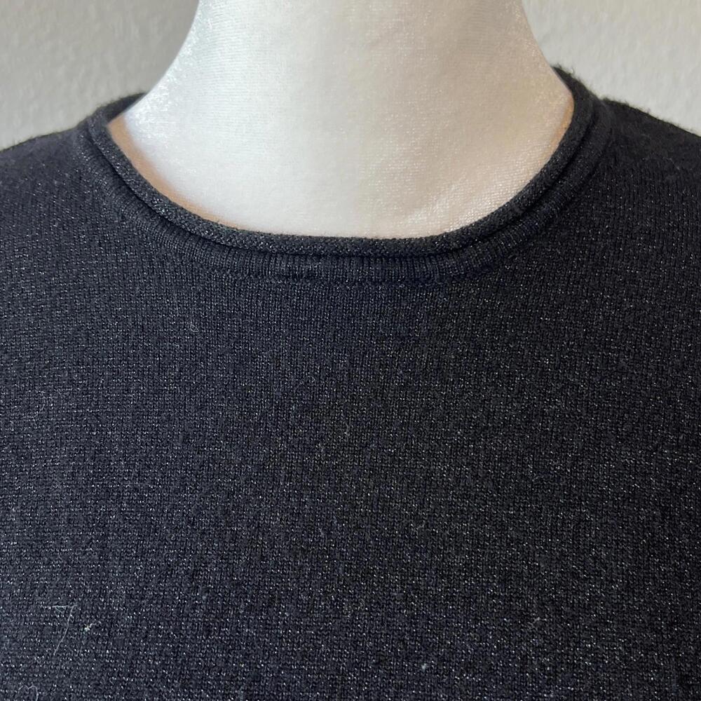 Sparrow Crewneck Metallic Sweater Black Size Large - Picture 2 of 7